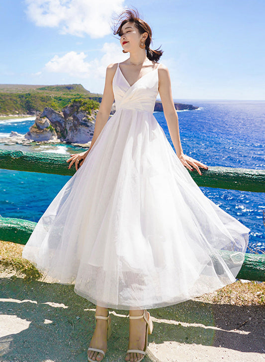 A Line Tulle Dress Summer Dress HZ1024