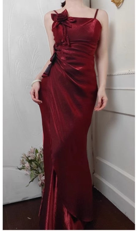 _¤ï_90s Retro Chiffon Ruffles Prom Dress __Charming  Evening Dress for Quinceanera&Graduation ED01709