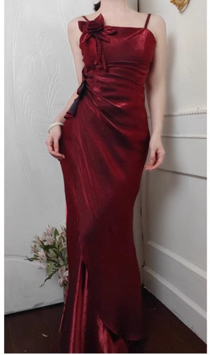 _¤ï_90s Retro Chiffon Ruffles Prom Dress __Charming  Evening Dress for Quinceanera&Graduation ED01709
