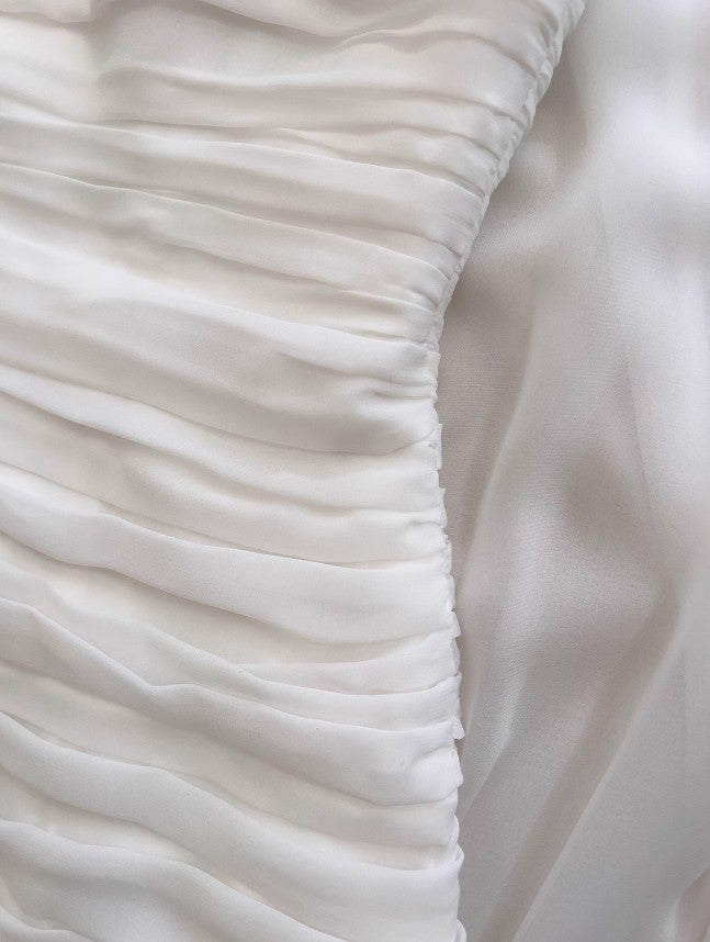 Bodycon Dress Strapless Chiffon Long Prom Dress Simple Evening Dress HZ1024