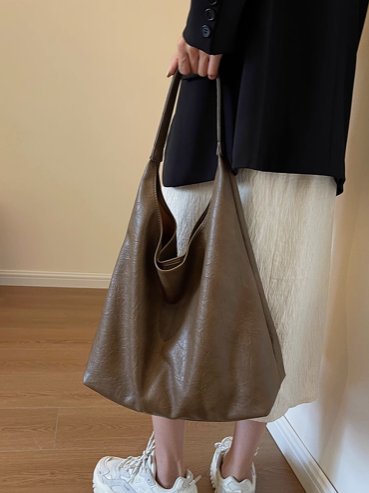 Autumn and winter fashion simple high-end shoulder bag casual versatile large capacity tote bag ED0176
