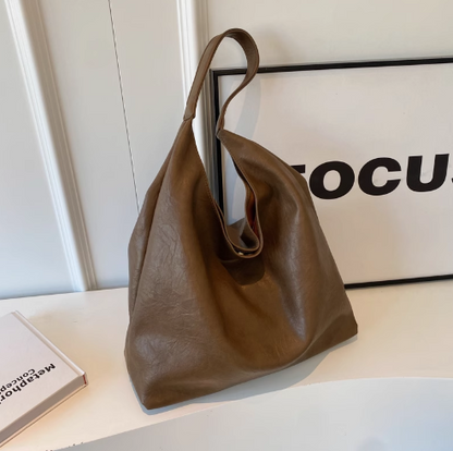 Autumn and winter fashion simple high-end shoulder bag casual versatile large capacity tote bag ED0176