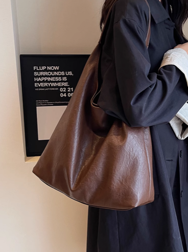 Autumn and winter fashion simple high-end shoulder bag casual versatile large capacity tote bag ED0176