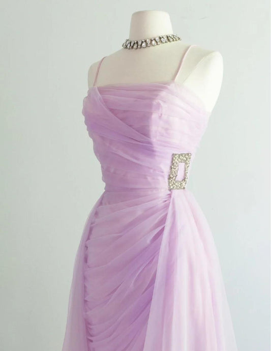 Sweet Pink Spaghetti Strap Tulle Short Prom Dress Homecoming Dress  ED01837