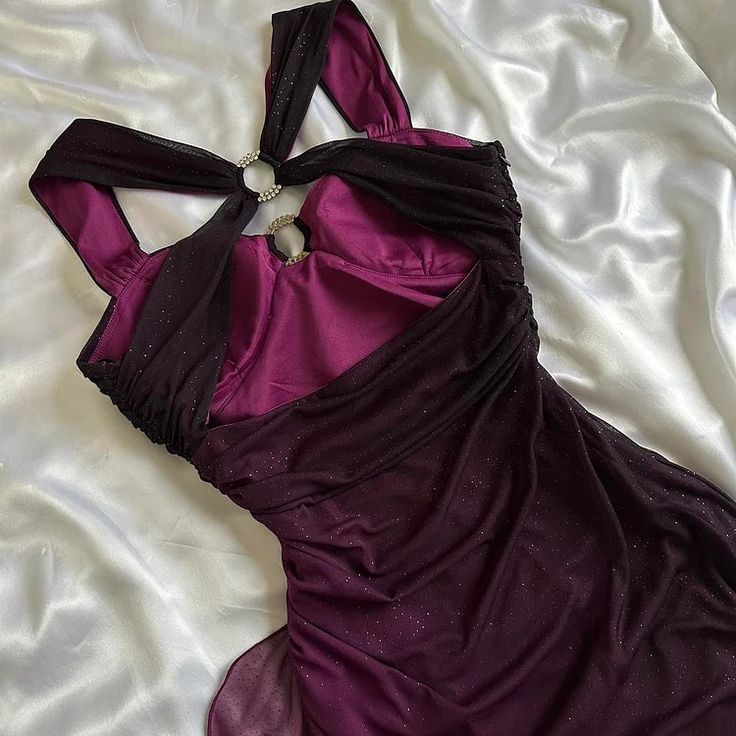Affordable dresses under $160||Elegant Gradient Navy Blue Sheath Spaghetti Straps Sparkling Chiffon  Prom Dress for Party ED01883