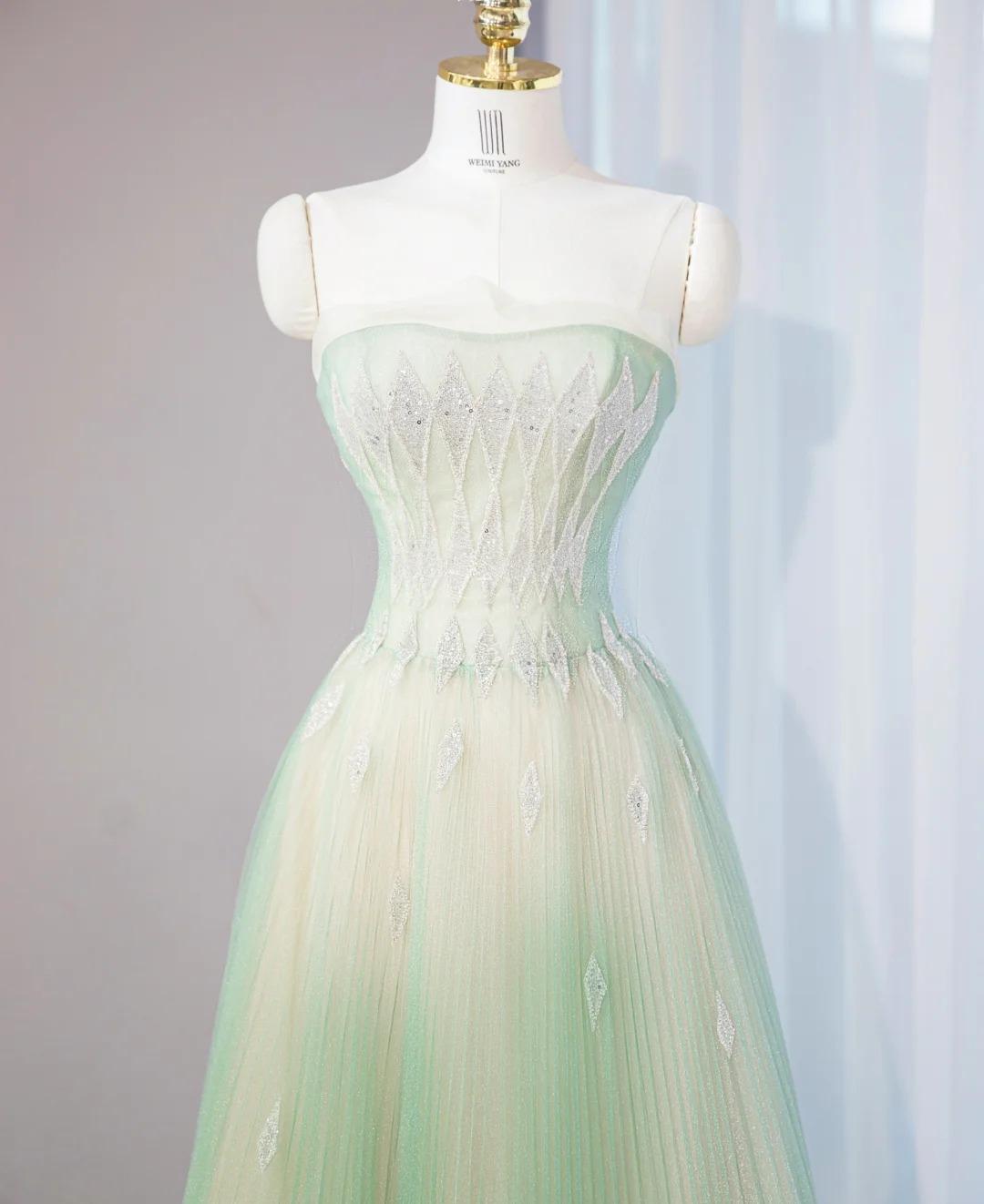 Sweet__ Fairy Style Ball Gown for Birthday&Quinceanera-Sparkling Diamond  A-line Tulle Evening Dress _ED01925