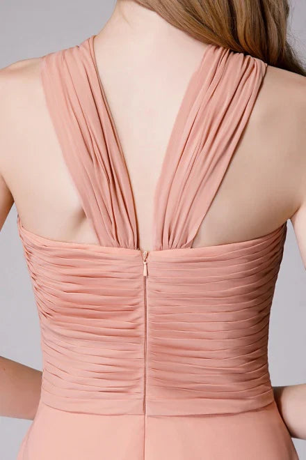_©·Glam Blush Pink Prom & Wedding Dress-Sweet 16 Chiffon Evening Gown for Graduation & Quinceanera ED01931