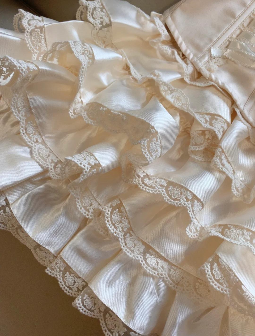 Princess-Inspired Spaghetti Straps Satin Lace Satin Short Prom Dresses Cute A-Line Two-Piece Homecoming Dress  ED02124