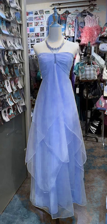 Fairytale Yellow Chiffon Cocktail Party Dresses Halter Neck Sleeveless Guest Dresses ED02154