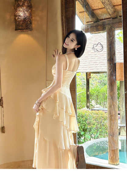 Spaghetti Straps 16th Birthday Outfits Chiffon A-Line Short Prom Dresses Sweet Homecoming Dress HZ1024