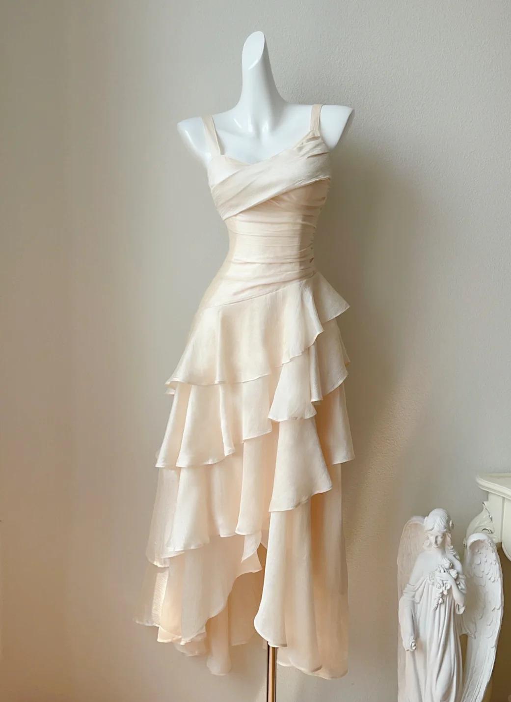 Spaghetti Straps 16th Birthday Outfits Chiffon A-Line Short Prom Dresses Sweet Homecoming Dress HZ1024