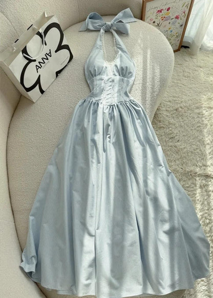 Halter Neck A-Line Prom Dresses Simple Birthday Dress HZ1024