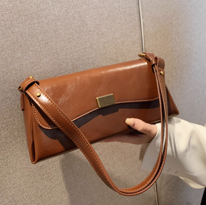 Retro versatile shoulder bag crossbody baguette bag ED0243