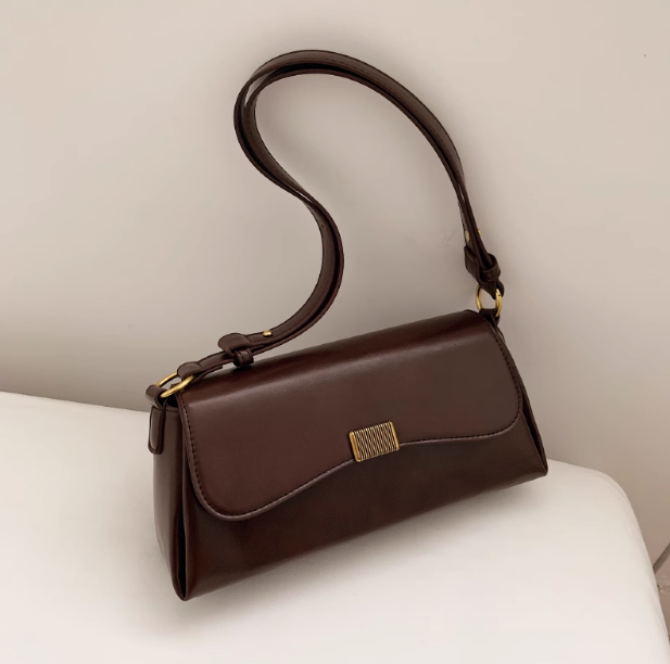 Retro versatile shoulder bag crossbody baguette bag ED0243
