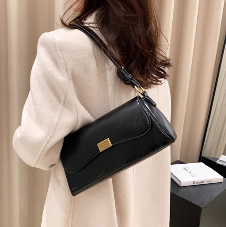 Retro versatile shoulder bag crossbody baguette bag ED0243