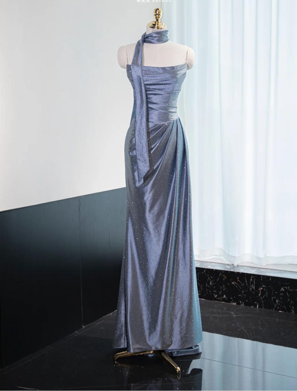 Strapless Sheath Satin Prom Dresses Formal Evening Gowns HZ1024
