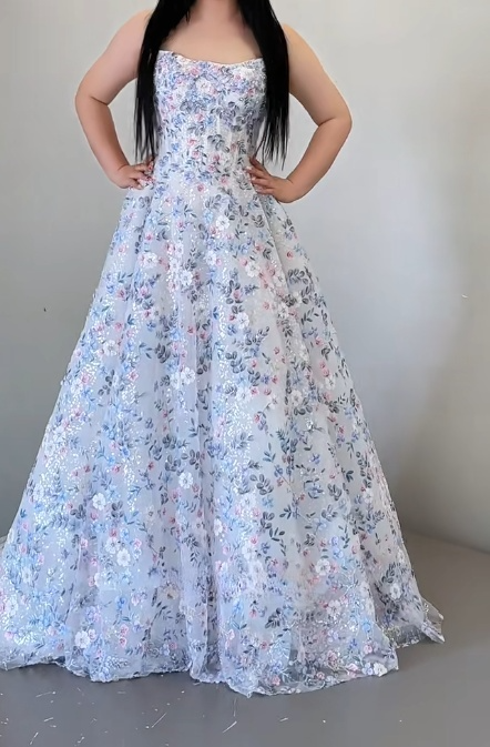 Gorgeous White Off-the-shoulder A-Line Tulle Long Prom Dresses Elegant Wedding Dress with Appliques ED02595