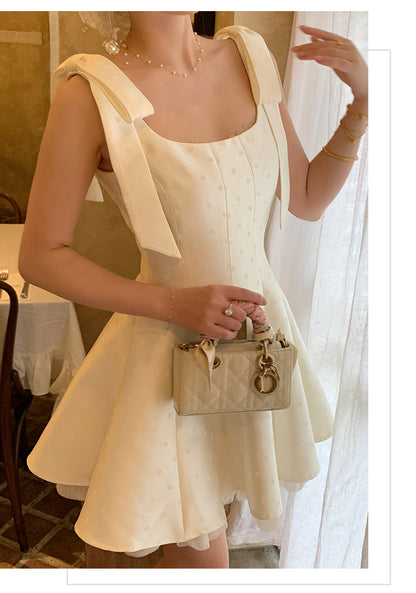 Light Apricot Square Neck Satin A-Line Short Prom Dresses Homecoming Dresses HZ1024