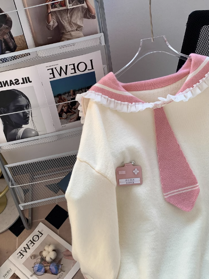 Collar Preppy Pullover HZ1024