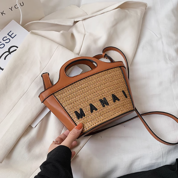 rattan crossbody bag HZ1024