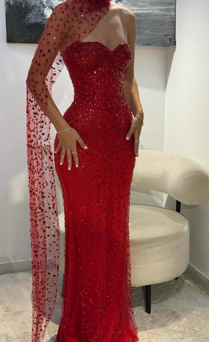 Green Sheath Strapless Satin Long Prom Dresses, Rhinestone Formal Evening Dresses HZ1024