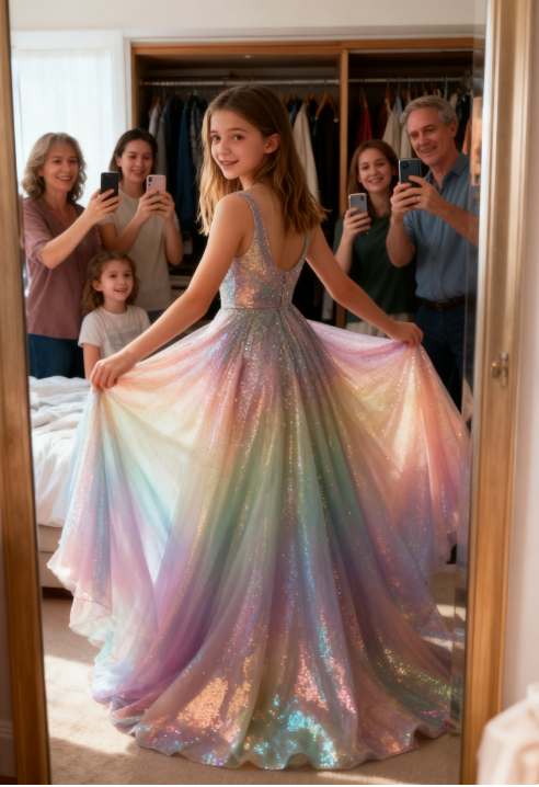 Glamour Colorful V-neck A-Line Quinceañera Dress Glitter Tulle Long Prom Dresses, Sweet 16th Birthday Dress ED03340