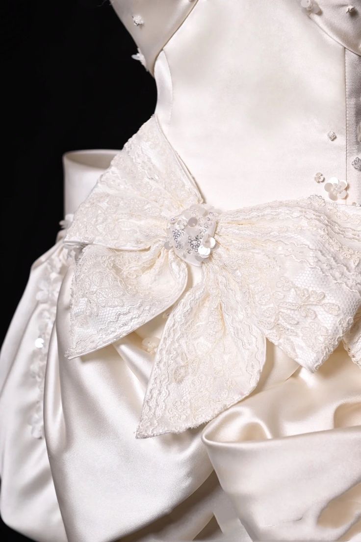 White Strapless A-Line Satin Bow Short Homecoming Dress Birthday Dress HZ1024