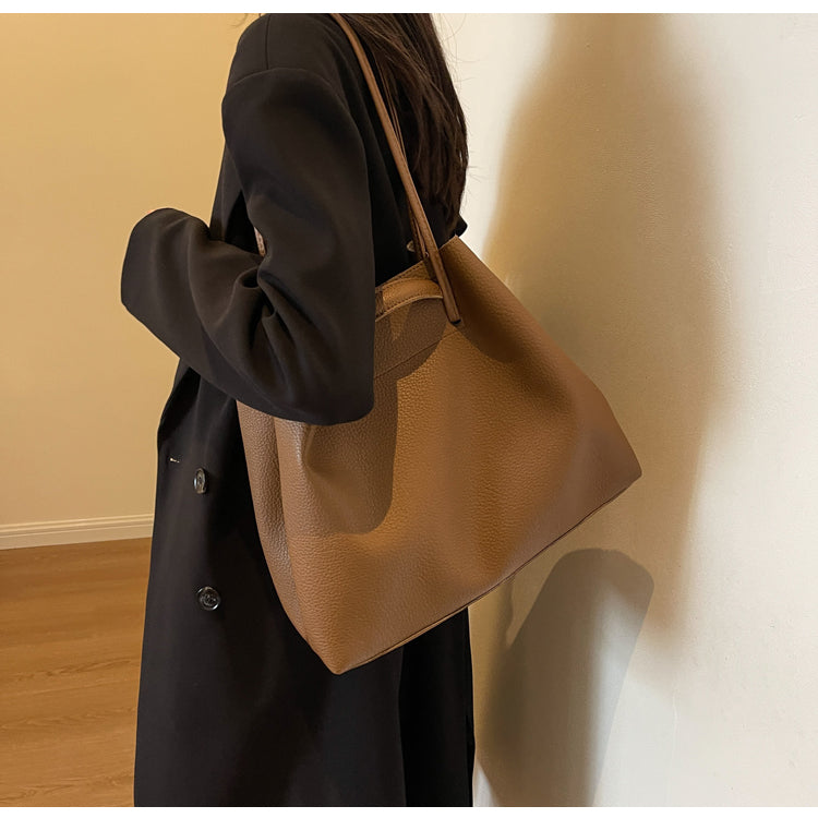 capacity versatile handbag shoulder bag commuter tote bag HZ1024