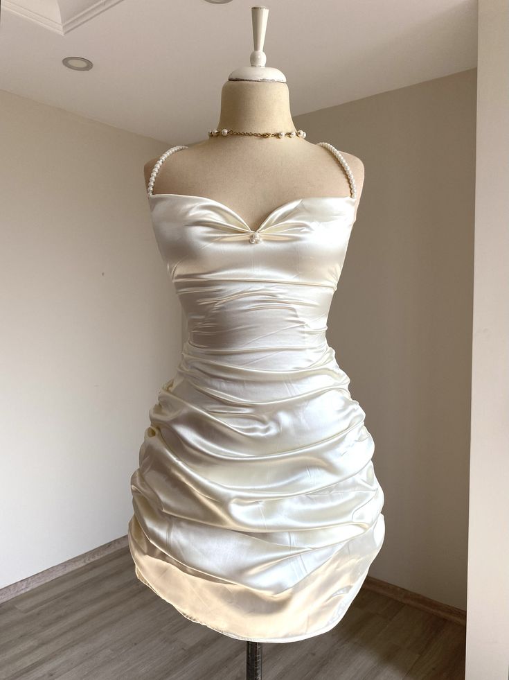 Strap Bodyocn Satin Short Party Outfit Fashion Birthday Dress Sexy Homecoming Dress HZ1024