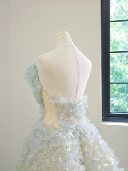 Sweetheart Ball Gown Wedding Dress Sweet Tulle Long Evening Applique Bridal Dress HZ1024