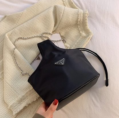 Casual Nylon Chain Portable Bucket Bag  ED0379