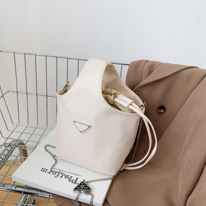 Casual Nylon Chain Portable Bucket Bag  ED0379
