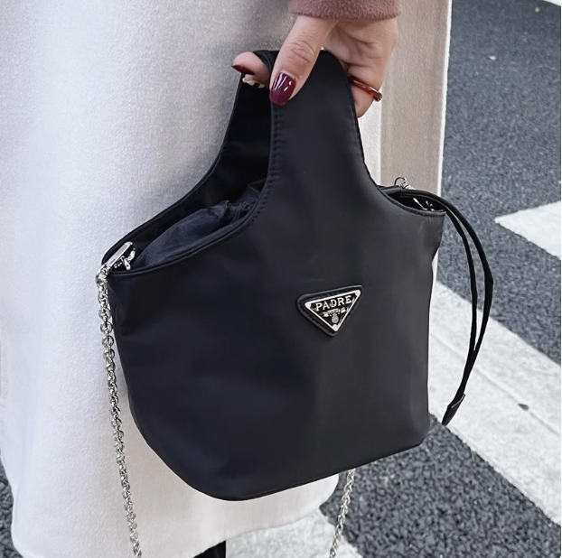 Casual Nylon Chain Portable Bucket Bag  ED0379
