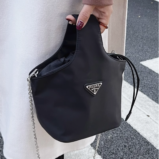 Casual Nylon Chain Portable Bucket Bag  ED0379