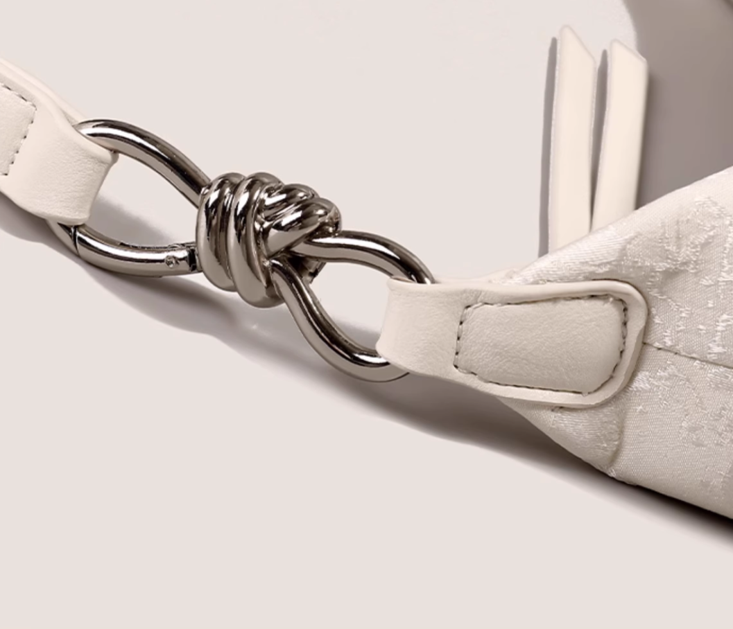 Chinese style niche single shoulder crescent bag underarm bag HZ1024