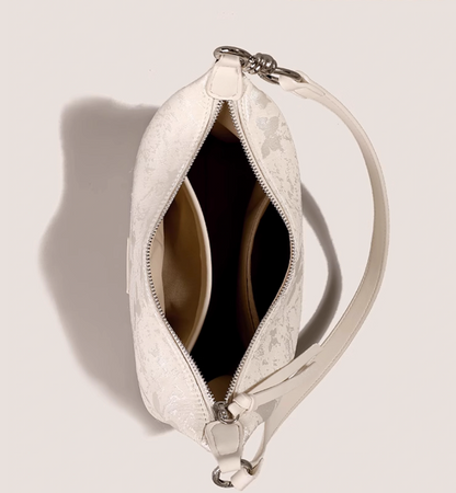 Chinese style niche single shoulder crescent bag underarm bag HZ1024