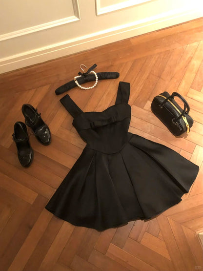 Stunning Straps A-Line Short Hoco Dresses Satin Birthday Dress Cute Party Formal Dress  ED03906