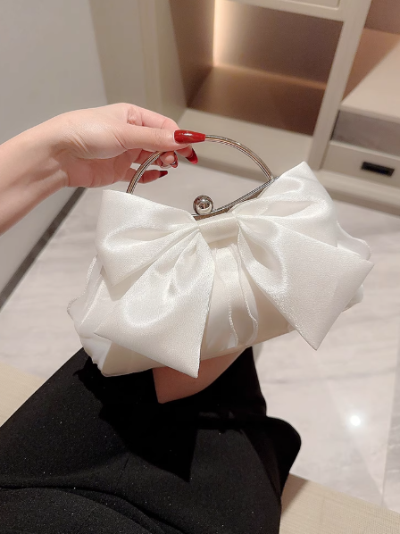 2025 Women¡®s Bag WhiteFlower Clutch for Evening Dress HZ1024