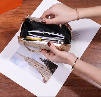 Elegant Gold Mother of the Bride Bag Sparkly Gala Clutch Bag ED03931
