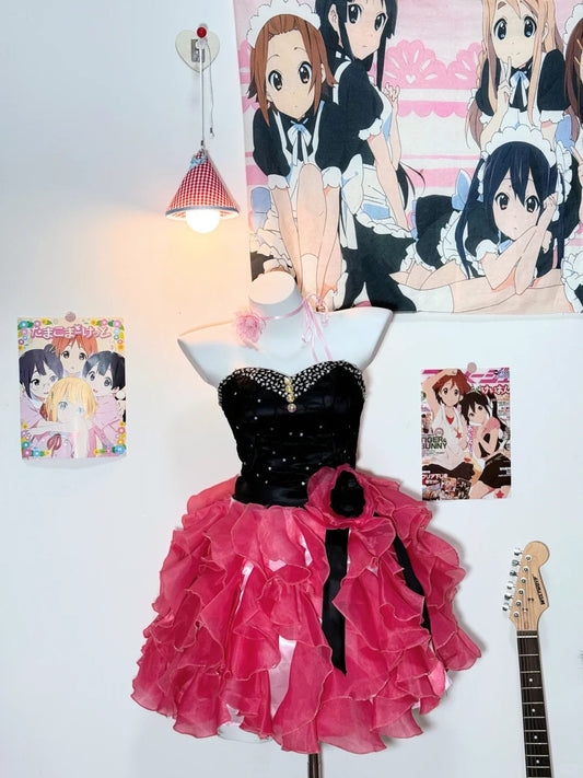 Black Pink Ball Gown Birthday Dress Sweetheart Neck Short Homecoming Dress Cute Tulle Formal Dress HZ1024