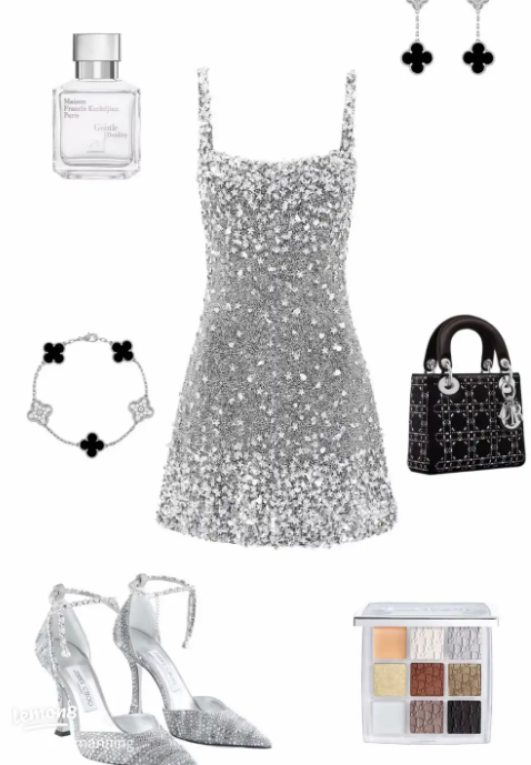 Elegant Sheath Square Neck Formal Dress Silver Beaded Short Birthday Dress Homecoming Dress ED04097