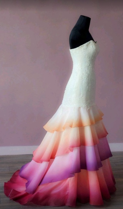 Elegant Strapless Mermaid Tiered Tulle Long Prom Dress Appliques Formal Evening Dress ED04116