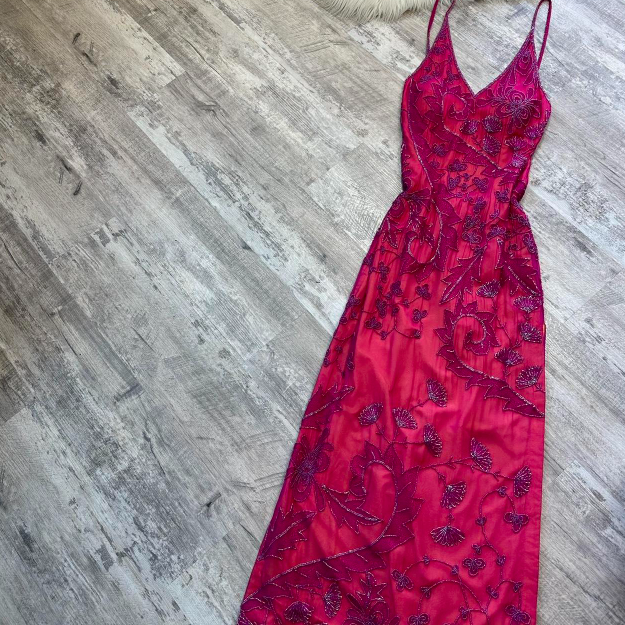 Elegant V Neck Sheath Chiffon Beaded Long Prom Dresses ,Backless Formal Evening Dresses ED04222