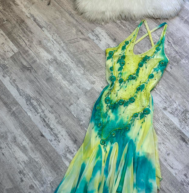 Vintage Halter Sheath Beaded Chiffon Prom Dresses, Yellow Homecoming Dresses  ED04234
