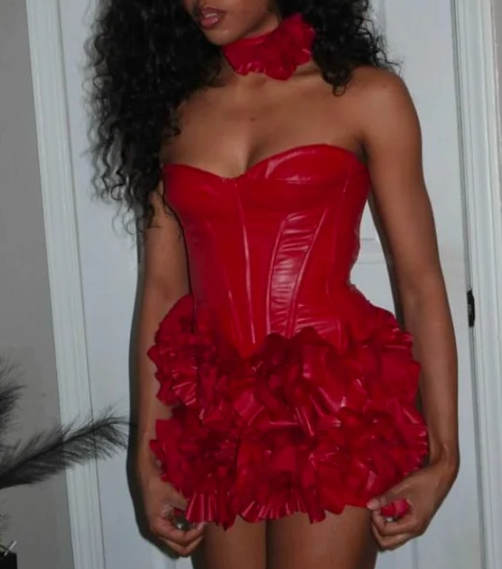 Chic Sweetheart Neck Bodycon Applique Short Prom Dresses, Red Homecoming Dresses Sweet Birthday Dresses ED04269