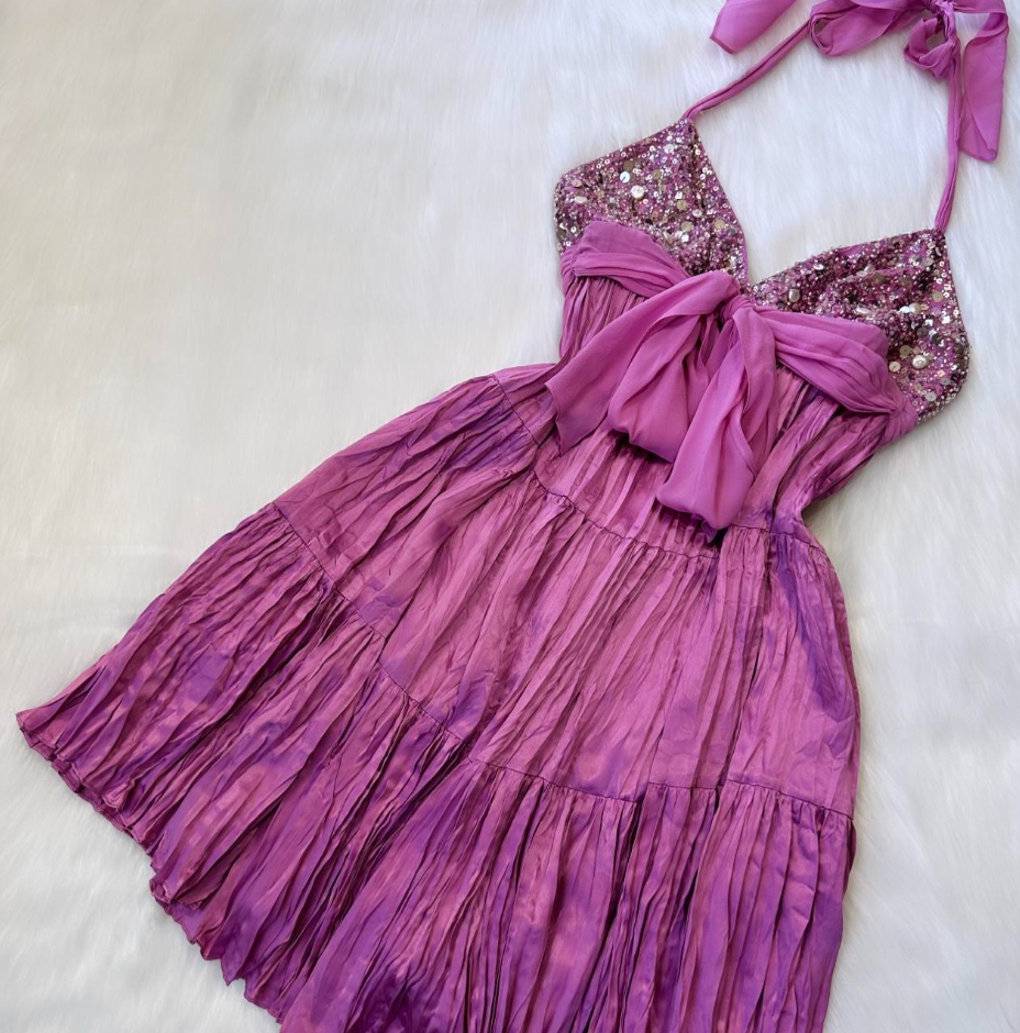 Halter Sheath Satin Short Prom Dresses, Beads Backless Homecoming Dresses HZ1024