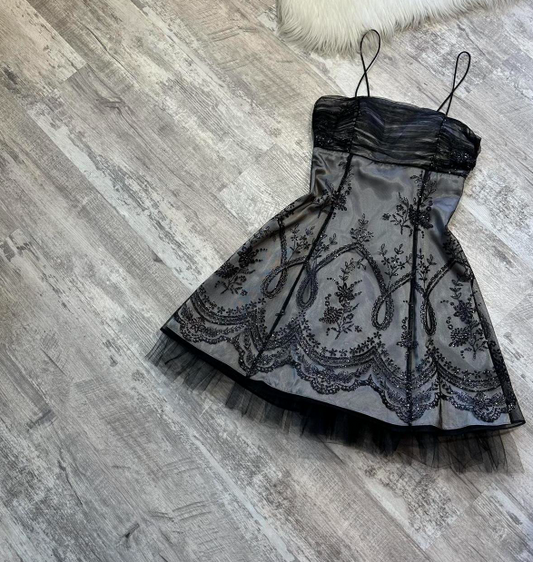 A-line Tulle Short Prom Dresses, Grey Homecoming Dresses, Spaghetti Strap Birthday Dresses HZ1024