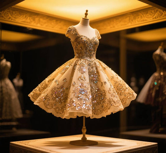 A-line Tulle Short Prom Dresses with Beading Homecoming Dresses, Short-sleeved Birthday Dresses HZ1024