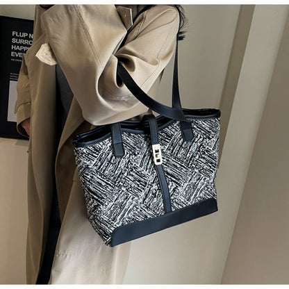 Large Capacity Printed Canvas Shoulder Bag  ED0433