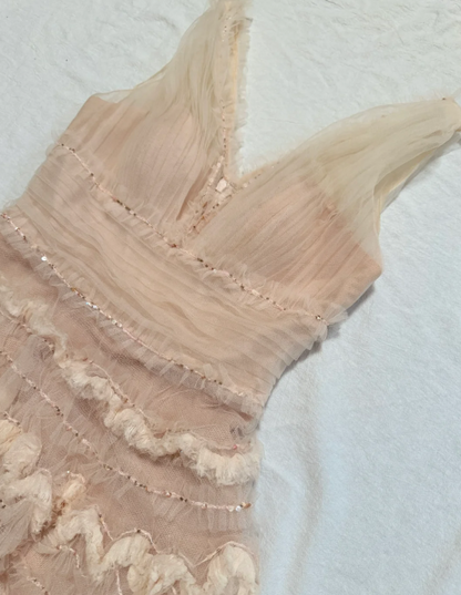 neck Sheath Short Prom Dresses Tulle Birthday Dresses, Light Champagne Homecoming Dresses HZ1024